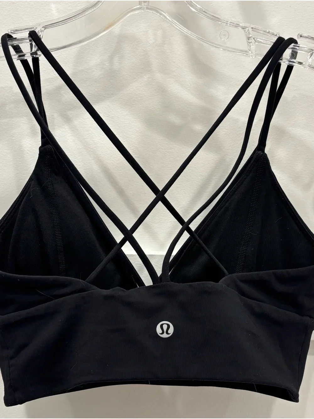 lululemon athletica Black Strappy V-Neck Bralette